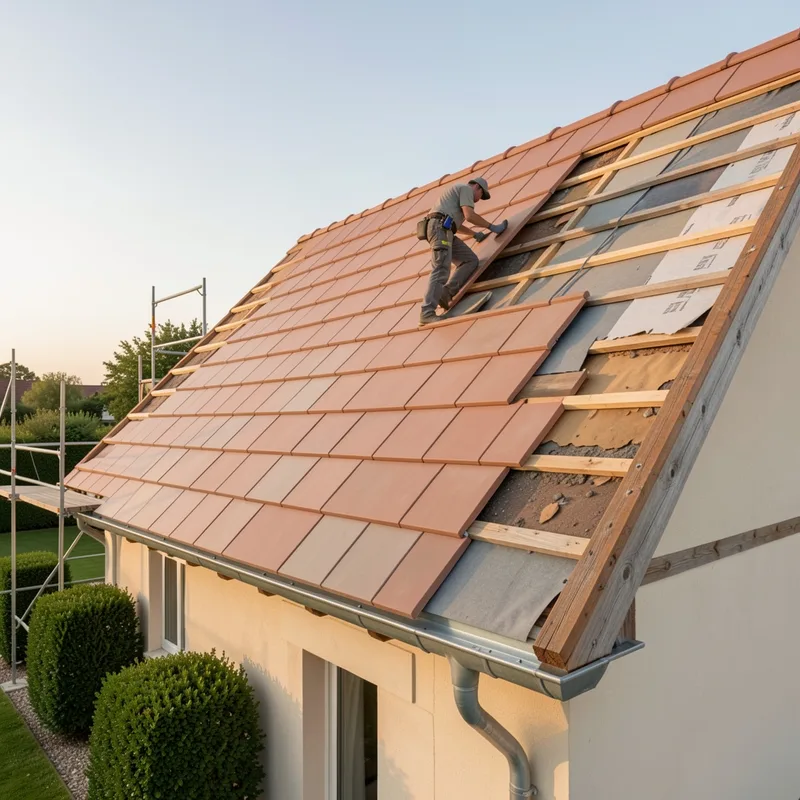Rénovation toiture tuile : prix au m², étapes et aides en 2026